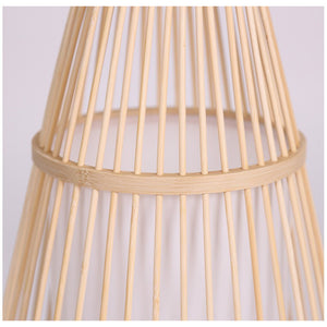 VOFFOV® Bamboo Weaving Hut Shaped Standing Floor Lamps, No Bulb