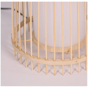 VOFFOV® Bamboo Weaving Hut Shaped Standing Floor Lamps, No Bulb