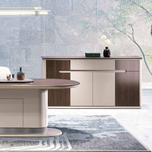 Lateral Office Filing Cabinet with Doors Printer Stand