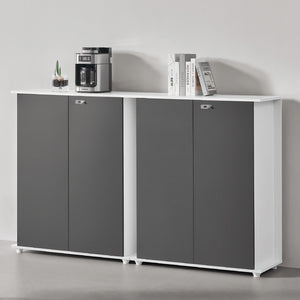 Wide Storage Cabinet with 2 Doors & Combination Lock