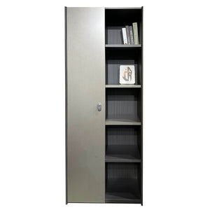 Bookcase with Doors and 5 Shelves