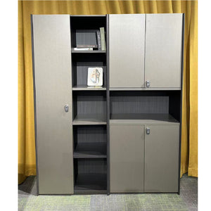 Bookcase with Doors and 5 Shelves
