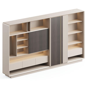 3.6 Meter Wide Office Storage Cabinets With Doors and Shelves