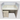 Single-Person Office Workstation Cubicle with Frosted Glass Partition, White