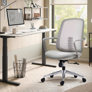 VOFFOV® Executive Desk Chair with Armrest & Lumbar Support