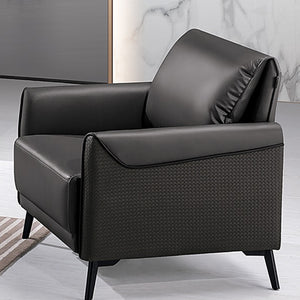 VOFFOV® 36.6 inch PU Leather Single Seat Pillow Top Arm Sofa