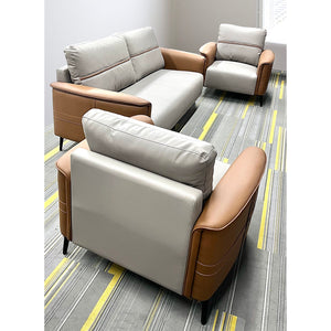 VOFFOV Sofa Set Beige Coffee
