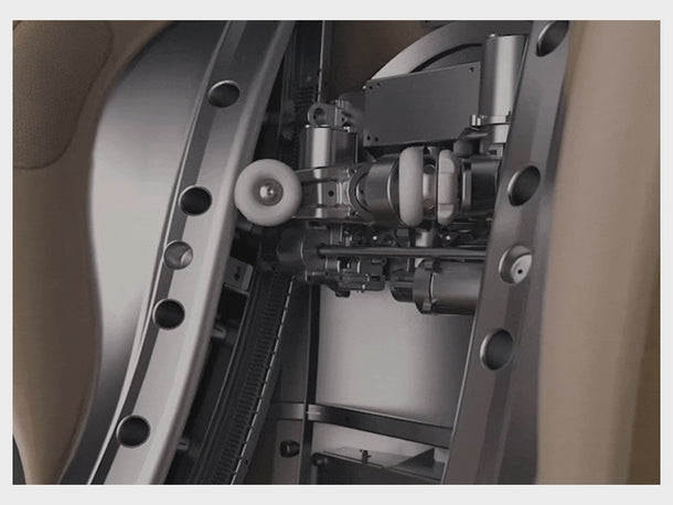 Nouhaus Luna Full Body Massaging Zero-Gravity Leisure Recliner Dark Caramel