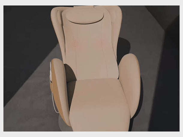 Nouhaus Luna Full Body Massaging Zero-Gravity Leisure Recliner Dark Caramel