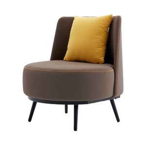 Accent Chair with Cushion,PU Leather