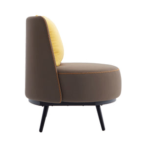 Accent Chair with Cushion,PU Leather