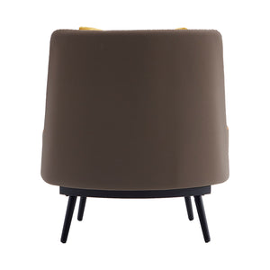 Accent Chair with Cushion,PU Leather