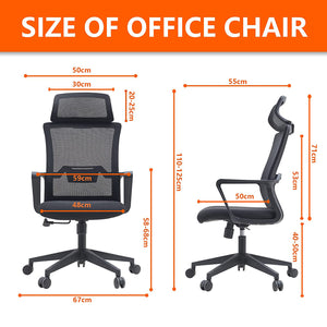VOFFOV® High Back Ergonomic Chair with Headrest
