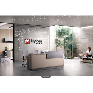 Rectangular 1 Person Reception Desk LI-Q18