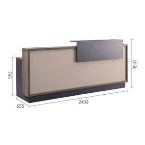 Rectangular 1 Person Laminate Reception Desk LI-Q24