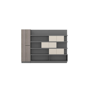 5 Shelf Bookcase with Wardrobe LI-2001