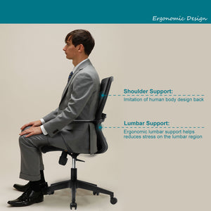 VOFFOV® Sliding Base Black Mesh Task Chair