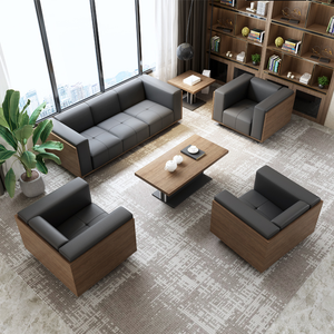 3 Seat Wide Square Arm Sofa MG-366-3S Black